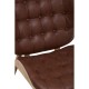 Olso Brown Leather Accent Chair