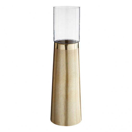 Etna Large Gold Pillar Candle