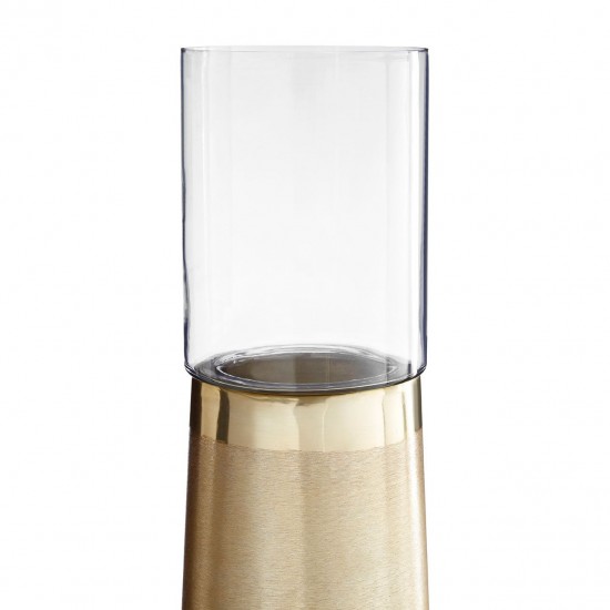Etna Large Gold Pillar Candle