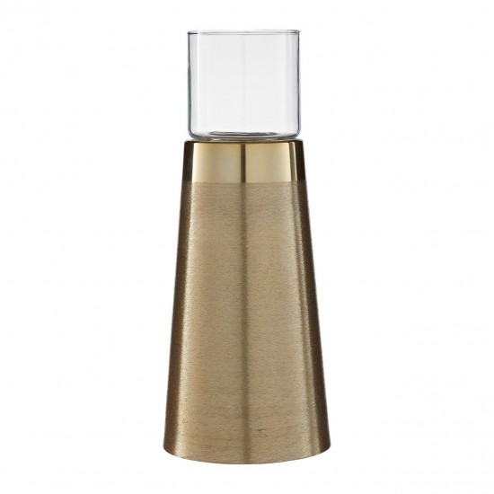 Etna Medium Gold Pillar Candle