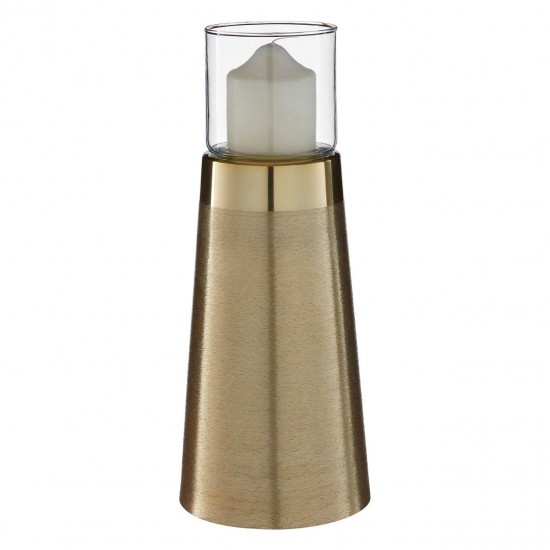 Etna Medium Gold Pillar Candle