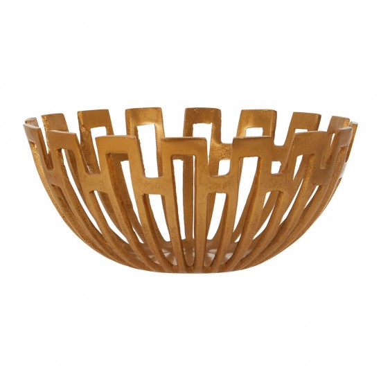 Lexington Small Gold Finish Decorative Bowl