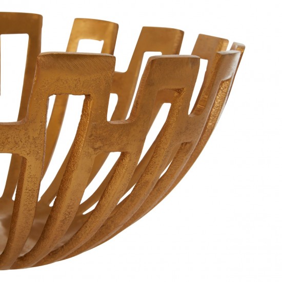 Lexington Small Gold Finish Decorative Bowl