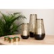 Ella Small Black And Gold Hurricane Candle Holder
