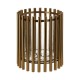 Ella Small Tubular Gold Hurricane Candle Holder