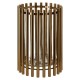 Ella Medium Tubular Gold Hurricane Candle Holder