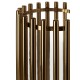 Ella Medium Tubular Gold Hurricane Candle Holder