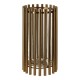 Ella Large Tubular Gold Hurricane Candle Holder