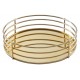 Alpha Gold Finish Round Tray