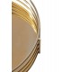 Alpha Gold Finish Round Tray
