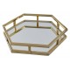 Harbor Gold Finish Hexagonal Tray
