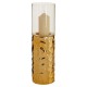 Dimple Medium Gold Pillar Candle  