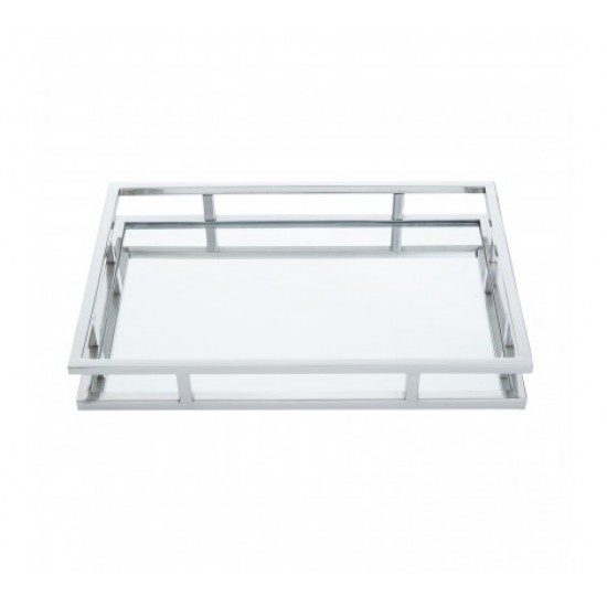 Cello Silver Finish Rectangle Tray