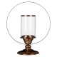 Lexington Small Bronze Finish Halo Candle Holder