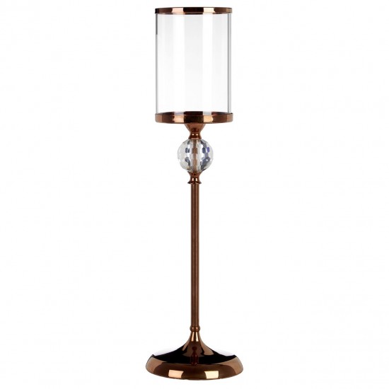Lexington Large Bronze Pillar Candle Holder