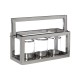 Lexington Chrome Finish 3 Light Lantern