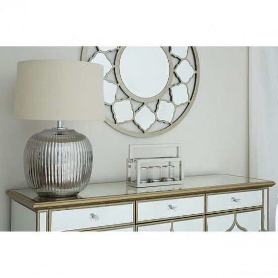 Lexington Chrome Finish 3 Light Lantern