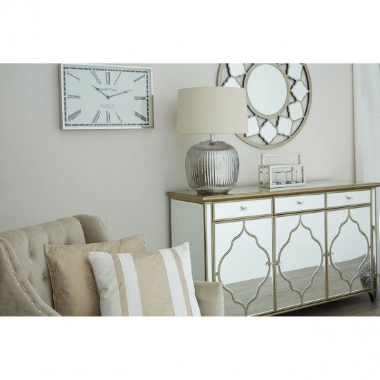 Lexington Chrome Finish 3 Light Lantern