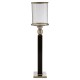 Lexington Black and Silver Finish Small Floor Standing Candle Holder 