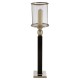 Lexington Black and Silver Finish Small Floor Standing Candle Holder 
