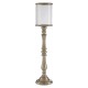 Lexington Nickel Finish Large Floor Candle Holder