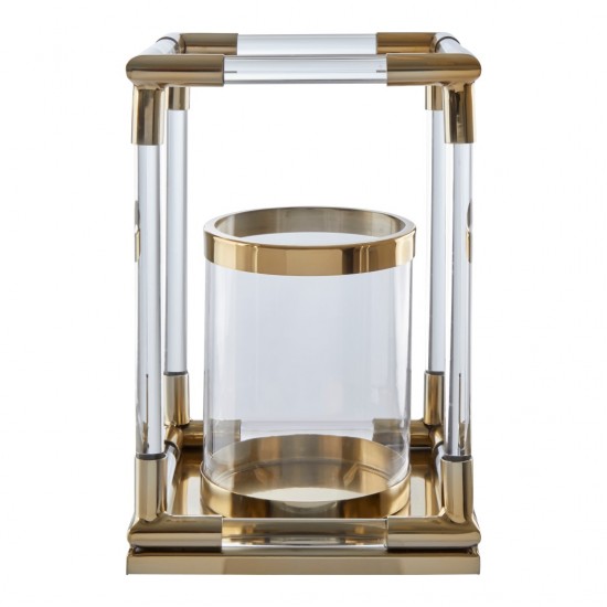 Milan Small Gold Finish Lantern