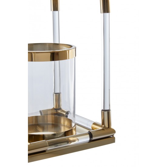 Milan Small Gold Finish Lantern