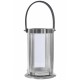 Alpha Small Silver Finish Lantern