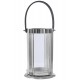 Alpha Large Silver Finish Lantern