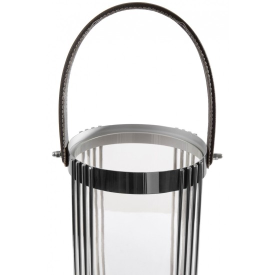 Alpha Small Silver Finish Lantern
