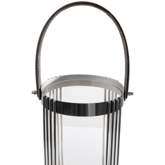 Alpha Large Silver Finish Lantern