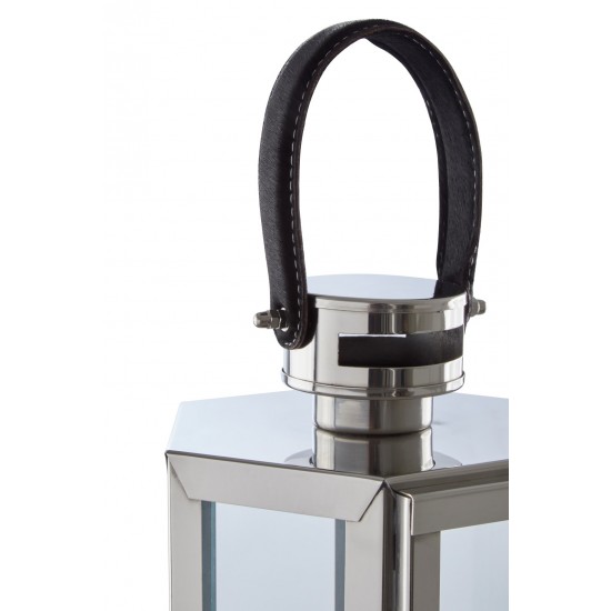Harbor Small Silver Finish Lantern