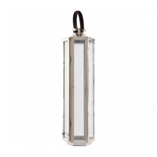 Harbor Large Silver Finish Lantern