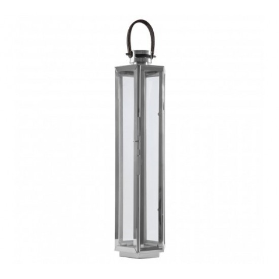 Harbor Large Silver Finish Lantern