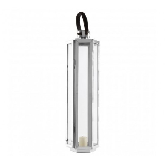 Harbor Large Silver Finish Lantern