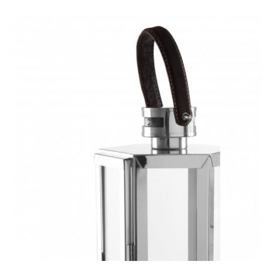 Harbor Large Silver Finish Lantern