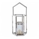 Harbor Small Hexagonal Silver Finish Lantern