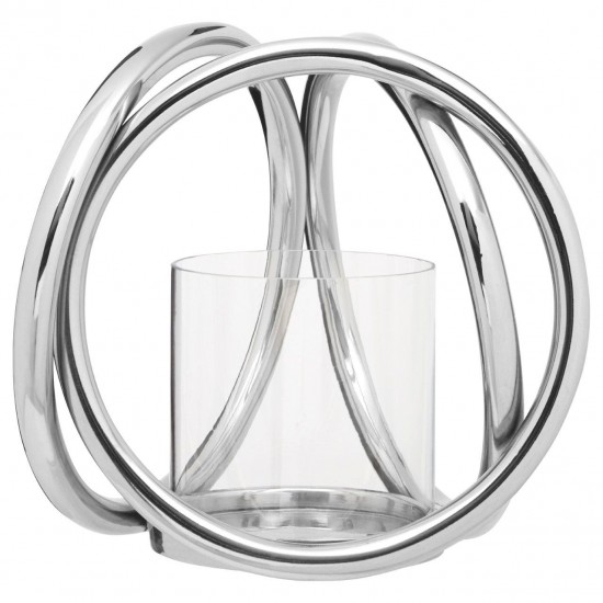 Lexington Small Sphere Chrome Candle Holder
