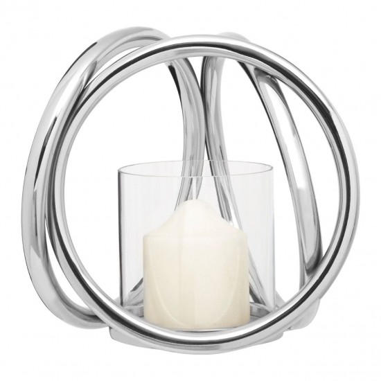 Lexington Small Sphere Chrome Candle Holder