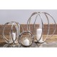 Lexington Large Sphere Chrome Candle Holder