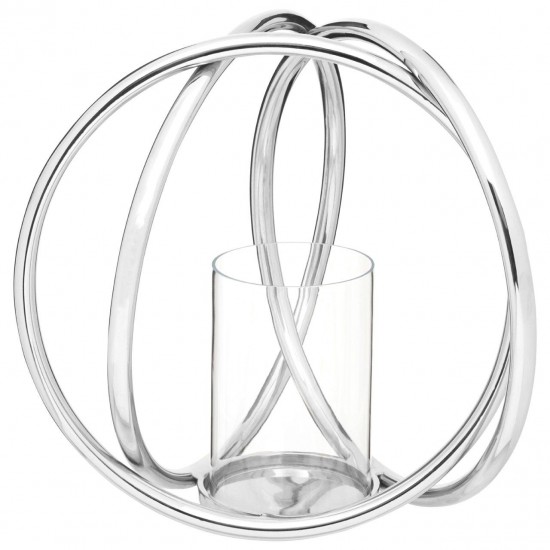 Lexington Medium Sphere Chrome Candle Holder