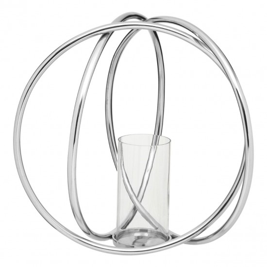 Lexington Large Sphere Chrome Candle Holder