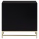 Brach Black and Gold Finish Large Cabinet