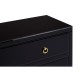 Brach Black and Gold Finish Large Cabinet