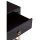Brach Black and Gold Finish Cabinet - Side Table 
