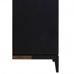 Errigal Dark Oak and Black Large Cabinet