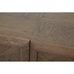 Errigal Dark Oak and Glass Sideboard