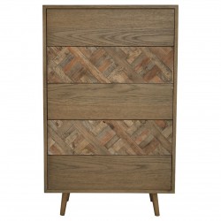 Errigal Dark Oak and Elm Tall Drawer Chest