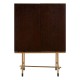 Rogano Luxe Deep Walnut Wine Cabinet