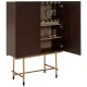Rogano Luxe Deep Walnut Wine Cabinet